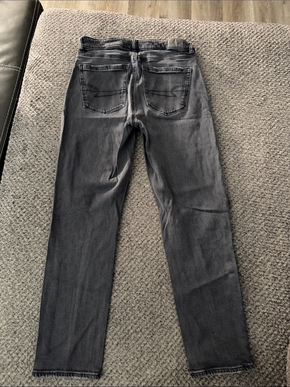 American Eagle Outfitters Women's Slim Straight Jeans in Faded Black